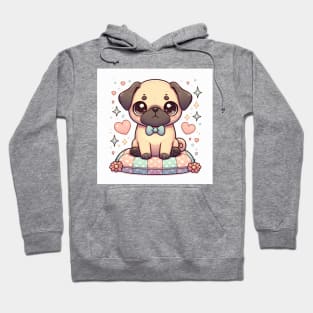 Kawaii Pug Dog Hoodie